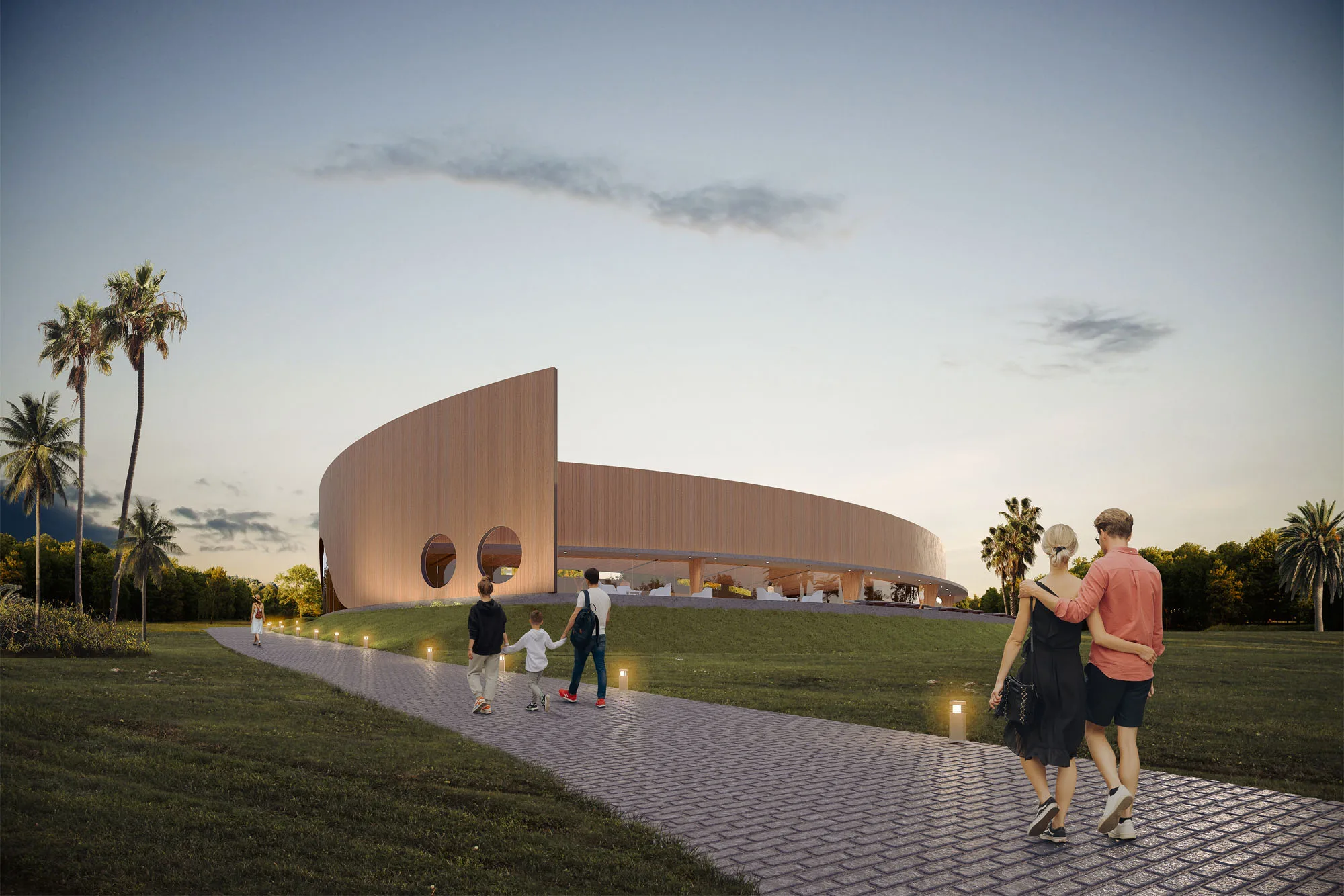 Iporá Thermal Park exterior render by Imabox